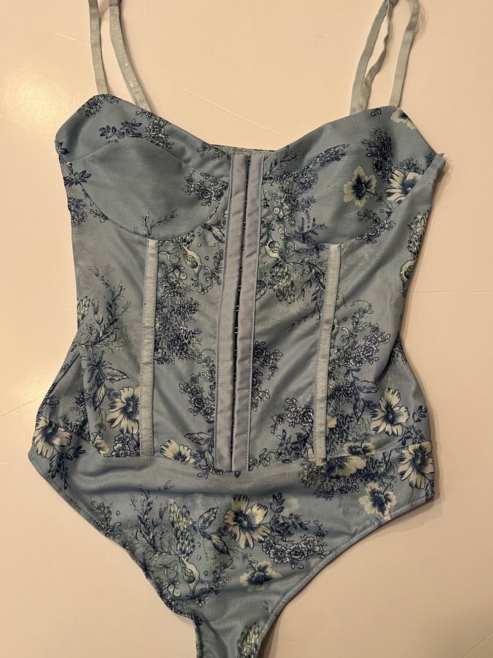 Intimately by Free People Blue floral Corset